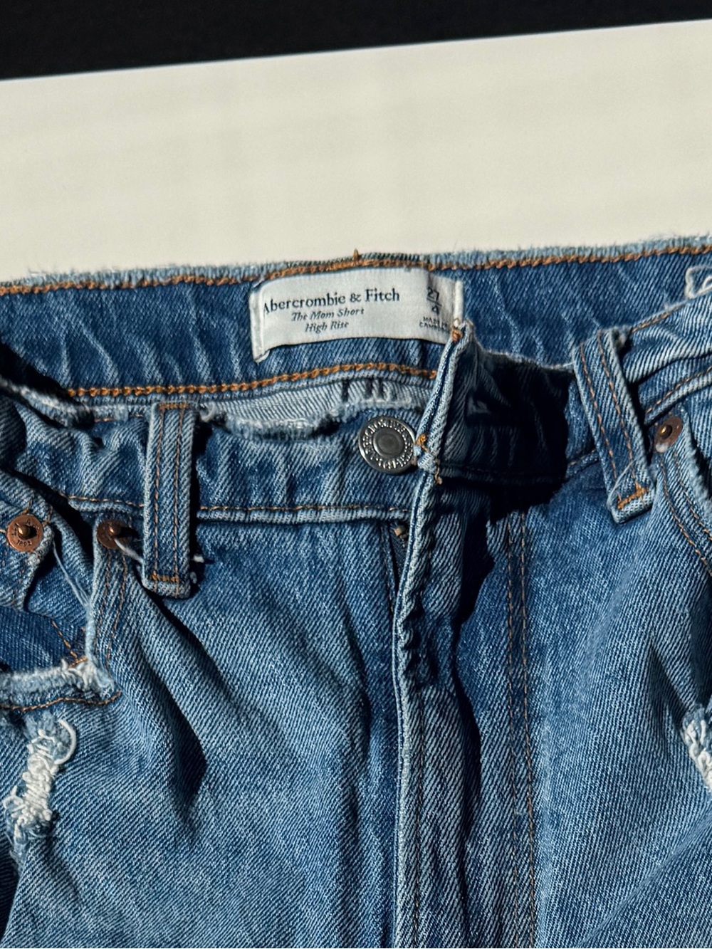 *BUNDLE* 2 Abercrombie & Fitch Light The Mom Short high rise